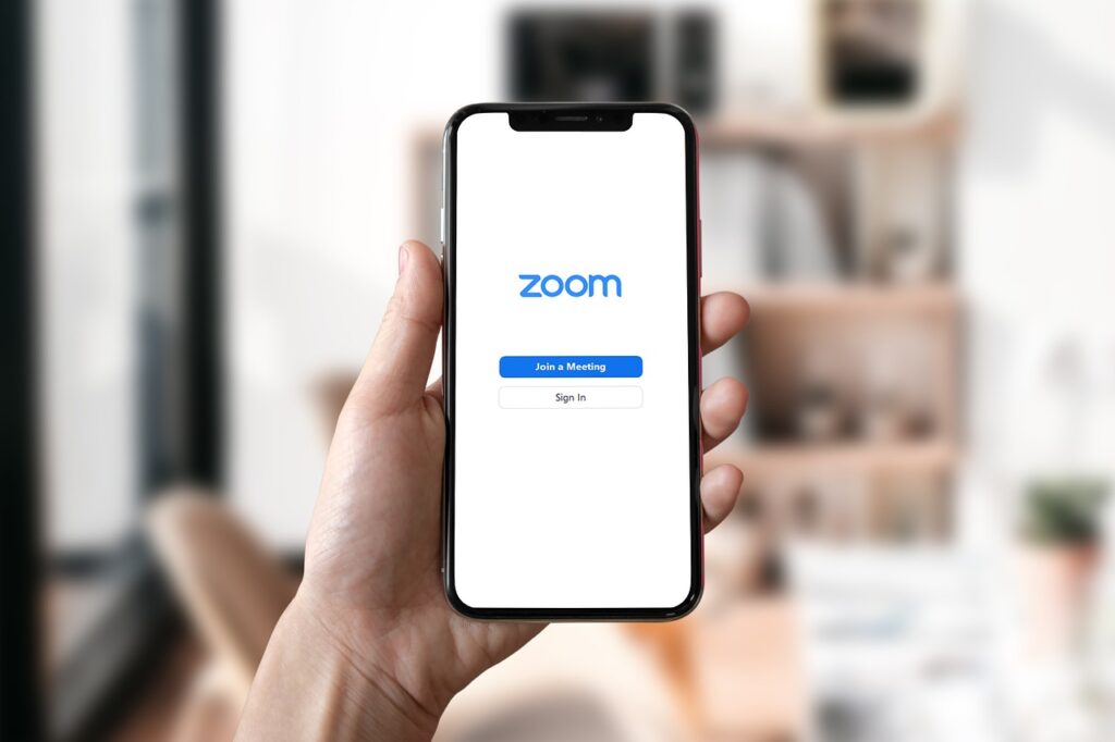 Zoomの画面